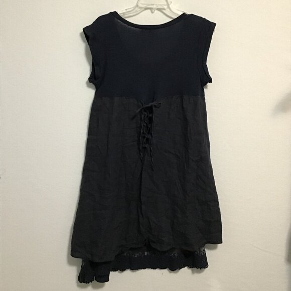 Vivian Shyu Linen Blend Dress with Lace Trim at Hem Size M - Picture 12 of 14
